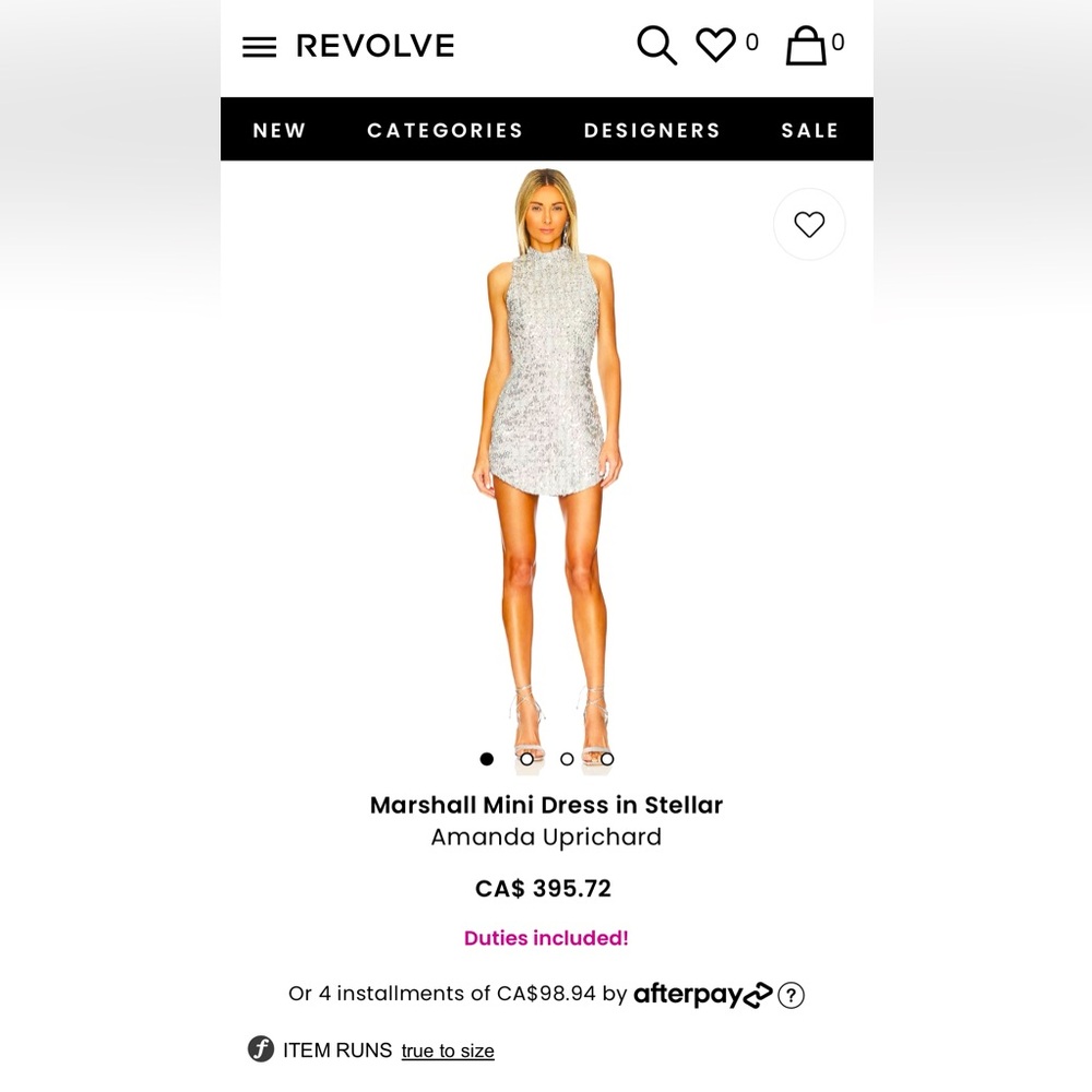 Amanda Uprichard “Marshall Mini Dress”